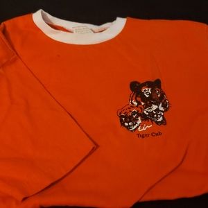 Vintage style Tiger Scout orange tshirt
